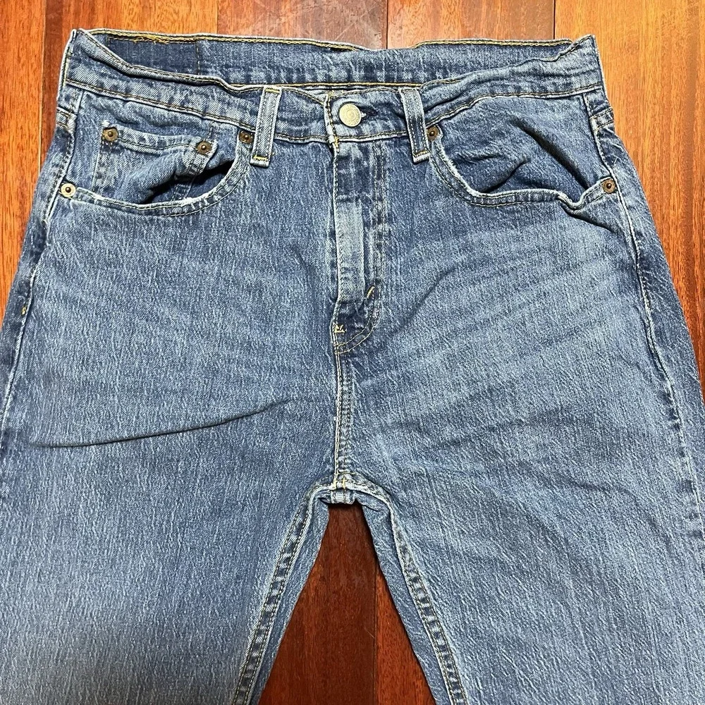 Levis Jeans Mens 31x30 527 Blue Medium Wash Stretch Bootcut Denim Fits 30x30